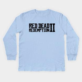 Red Dead Redemption 2 (Black) Kids Long Sleeve T-Shirt